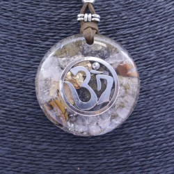 Collar Orgon Om Beige (5,4 cm Ajustable)