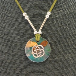 Collar Orgon Mano Fatima Verde (3,2 cm Ajustable)