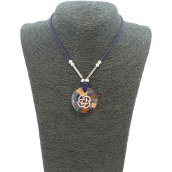 Collar Orgon Nudo Celta Azul (3,2 cm Ajustable)