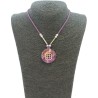 Collar Orgon Nudo Celta Morada (3,2 cm Ajustable)