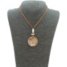 Collar Orgon Nudo Celta Beige (3,2 cm Ajustable) Marron