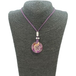 Collar Orgon Nudo Celta Morada (3,2 cm Ajustable)