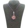 Collar Orgon Nudo Celta Morada (3,2 cm Ajustable)