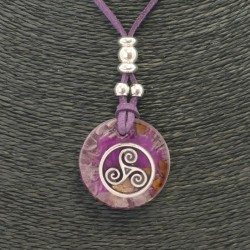 Collar Orgon Triquel Morada (3,2 cm Ajustable)