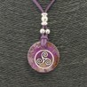 Collar Orgon Triquel Morada (3,2 cm Ajustable)