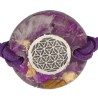 Pulsera Orgon Flor de la Vida Morado (3,2 cm Ajustable)