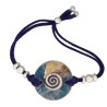 Pulsera Orgon Espiral Azul (3,2 cm Ajustable)