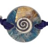 Pulsera Orgon Espiral Azul (3,2 cm Ajustable)