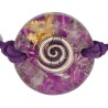 Pulsera Orgon Espiral Morada (3,2 cm Ajustable)