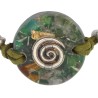 Pulsera Orgon Espiral Verde (3,2 cm Ajustable)
