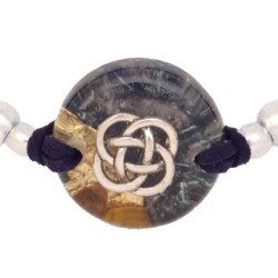 Pulsera Orgon Nudo Celta Azul (3,2 cm Ajustable)