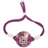 Pulsera Orgon Nudo Celta Morado (3,2 cm Ajustable)