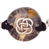 Pulsera Orgon Nudo Celta Negro (3,2 cm Ajustable)