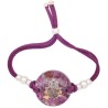 Pulsera Orgon Mano Fatima Morada (3,2 cm Ajustable) Morada