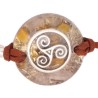 Pulsera Orgon Trisquel Beige (3,2 cm Ajustable) Marron