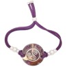 Pulsera Orgon Trisquel Morada (3,2 cm Ajustable)