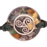 Pulsera Orgon Trisquel Verde (3,2 cm Ajustable)
