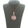 Collar Orgon Flor de la Vida Beige (3,7 cm Ajustable)