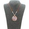 Collar Orgon Flor de la Vida Beige (3,7 cm Ajustable)
