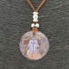 Collar Orgon Mano Fatima Beige (3,7 cm Ajustable)