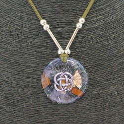 Collar Orgon Nudo Celta Verde (3,7 cm Ajustable)