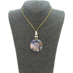 Collar Orgon Nudo Celta Verde (3,7 cm Ajustable)