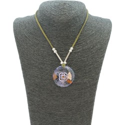 Collar Orgon Nudo Celta Verde (3,7 cm Ajustable)