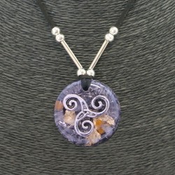 Collar Orgon Triquel Negra (3,7 cm Ajustable)