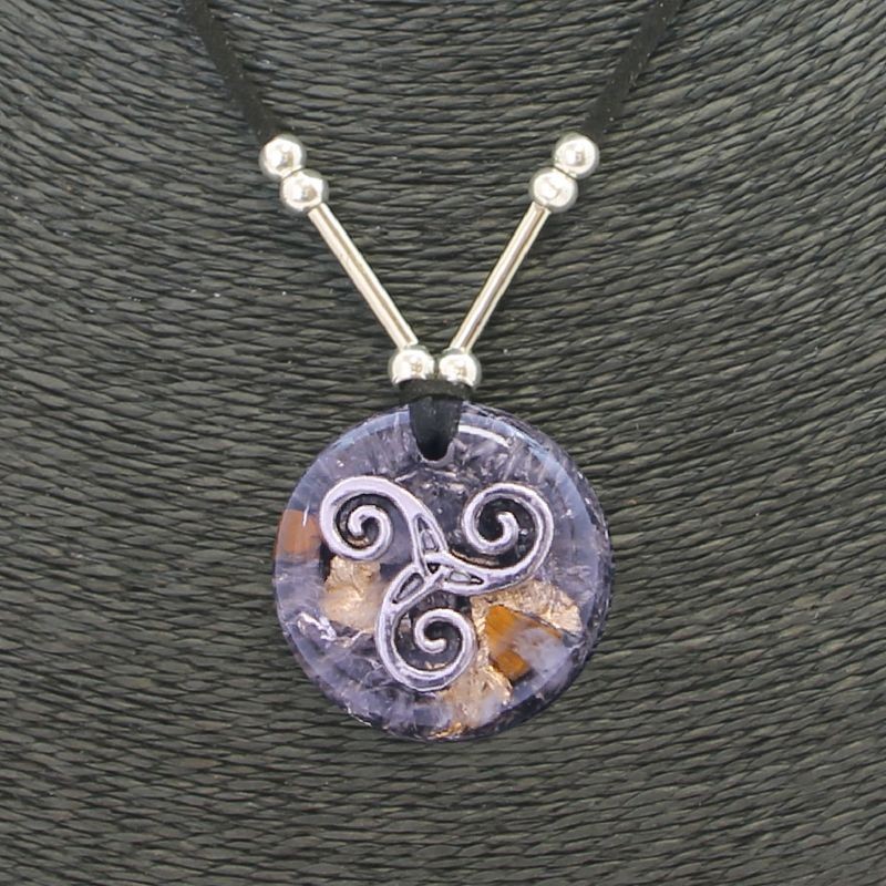 Collar Orgon Triquel Negra (3,7 cm Ajustable)