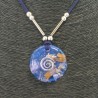 Collar Orgon Espiral Azul (3,7 cm Ajustable)