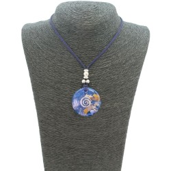 Collar Orgon Espiral Azul (3,7 cm Ajustable)