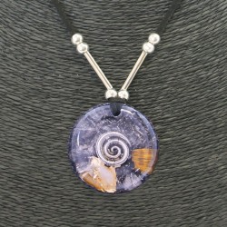 Collar Orgon Espiral Negro (3,7 cm Ajustable)