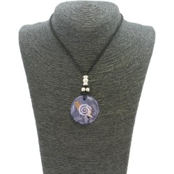 Collar Orgon Espiral Negro (3,7 cm Ajustable)