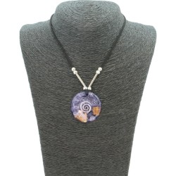 Collar Orgon Espiral Negro (3,7 cm Ajustable)