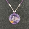 Collar Orgon Espiral Morado (3,7 cm Ajustable)