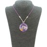 Collar Orgon Espiral Morado (3,7 cm Ajustable)