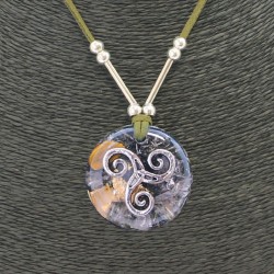 Collar Orgon Triquel Verde (3,7 cm Ajustable)