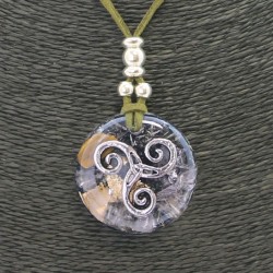 Collar Orgon Triquel Verde (3,7 cm Ajustable)