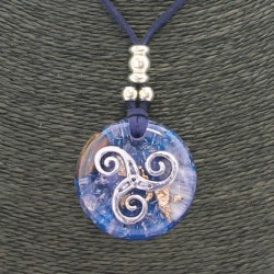 Collar Orgon Triquel Azul (3,7 cm Ajustable)