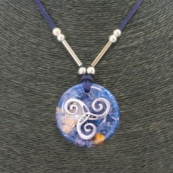Collar Orgon Triquel Azul (3,7 cm Ajustable)