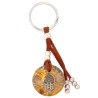 Llavero Orgon Mano de Fatima Beige Marron (3,2 cm x 9.5 cm largo)