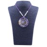 Collar Orgon Arbol de la Vida Morado (5,4 cm Ajustable)