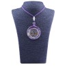 Collar Orgon Arbol de la Vida Morado (5,4 cm Ajustable)