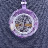 Collar Orgon Arbol de la Vida Morado (5,4 cm Ajustable)
