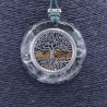 Collar Orgon Arbol de la Vida Verde (5,4 cm Ajustable)