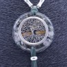 Collar Orgon Arbol de la vida Verde con Abalorios (5,4 cm Ajustable)