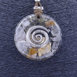 Collar Orgon Espiral Beige (5,4 cm Ajustable)