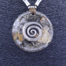 Collar Orgon Espiral Beige (5,4 cm Ajustable)