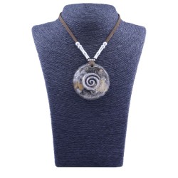 Collar Orgon Espiral Beige (5,4 cm Ajustable)
