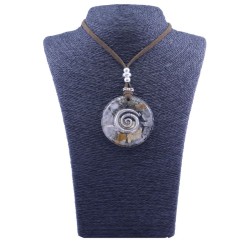 Collar Orgon Espiral Beige (5,4 cm Ajustable)
